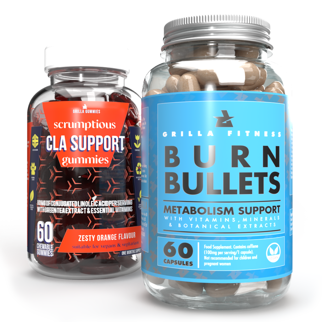 Burn Bullets & CLA Support Gummies Stack